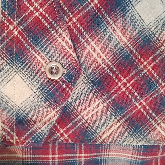 Wrangler Men's Medium Long Sleeve Flannel Button Down Like New - Picture 6 of 8